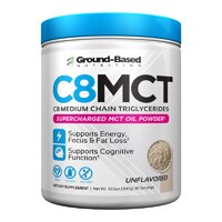 Порошок масла MCT Ground-Based Nutrition C8 без вкуса -- 30 порций Ground-Based Nutrition