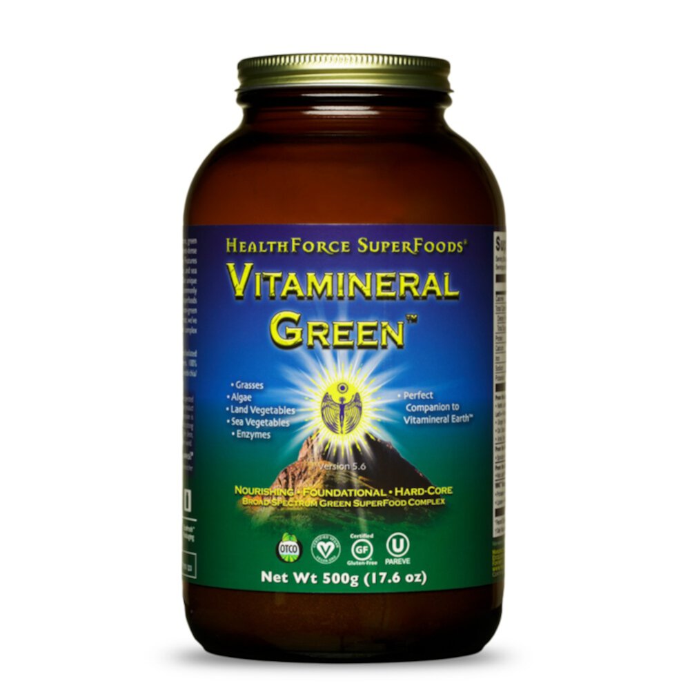 Vitamineral Green™ Powder (Порошок) -- 17.64 oz (Унции) HealthForce Superfoods