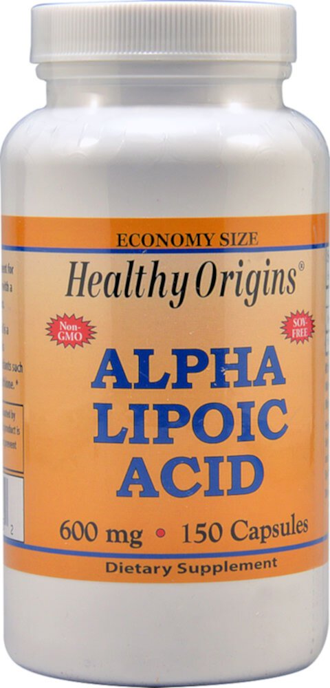 Healthy Origins Альфа-липоевая кислота — 600 мг — 150 капсул Healthy Origins