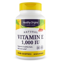 E-1000 -- 1000 IU - 60 Softgels (Мягкие капсулы) Healthy Origins