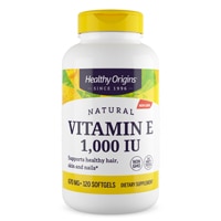 E-1000 -- 1000 IU - 120 Softgels (Мягкие капсулы) Healthy Origins