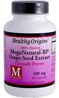 Экстракт виноградных косточек Healthy Origins Mega Natural®-BP — 300 мг — 60 капсул Healthy Origins