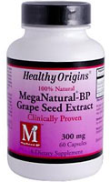 Mega Natural®-BP Grape Seed Extract -- 300 mg - 60 Capsules (Капсулы) Healthy Origins