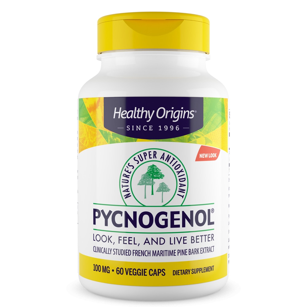 Pycnogenol® - 100 мг - 60 растительных капсул - Healthy Origins Healthy Origins