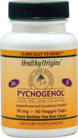 Pycnogenol® - 30 мг - 60 растительных капсул - Healthy Origins Healthy Origins