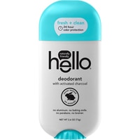 Дезодорант Hello Clean Plus Fresh с активированным углем — 2,6 унции Hello