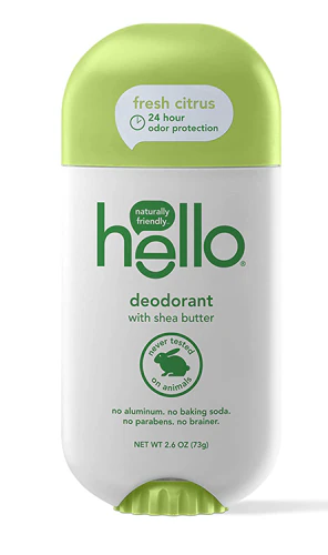 Deodorant Aluminum Free with Shea Butter - Fresh Citrus -- 2.6 oz Hello