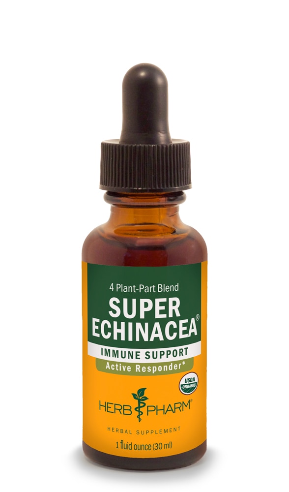 Super Echinacea® Immune Support Organic -- 1 fl oz (Жидкие унции) Herb Pharm