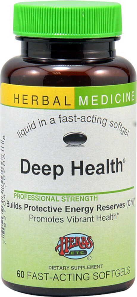 Травы и т. д. Deep Health® -- 60 быстродействующих мягких капсул Herbs Etc.