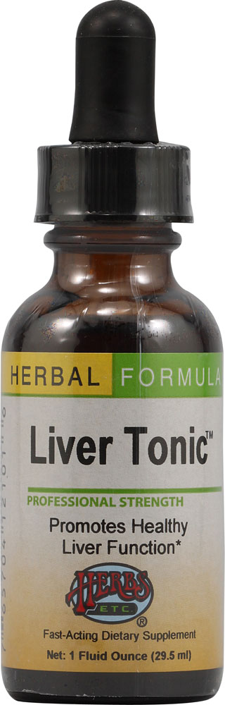 Liver Tonic™ -- 1 fl oz (Жидкие унции) Herbs Etc.