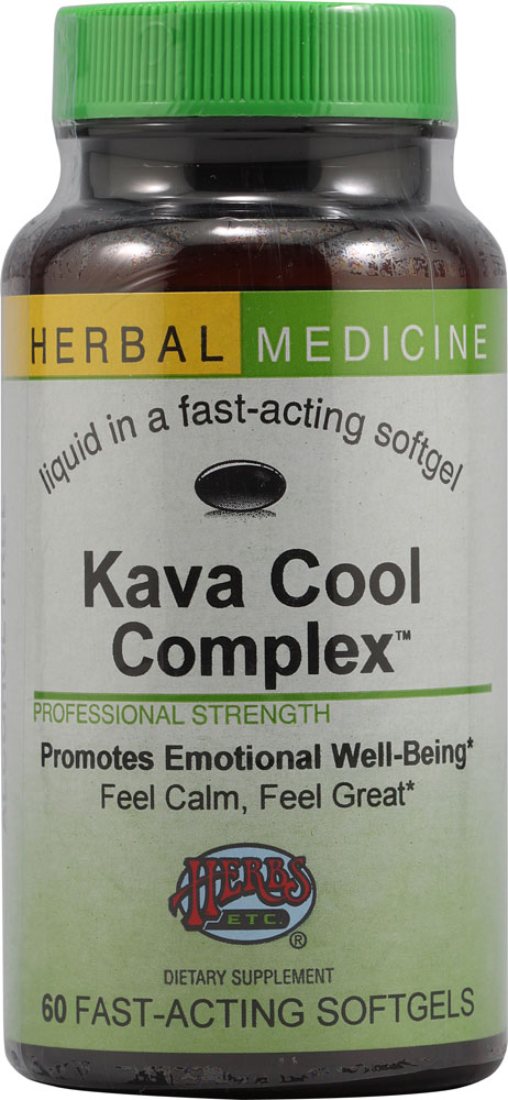 Herbs Etc. Kava Cool Complex™ — 60 мягких таблеток Herbs Etc.