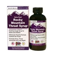 Osha Root Rocky Mountain Throat Syrup -- 4 fl oz (Жидкие унции) Herbs Etc.