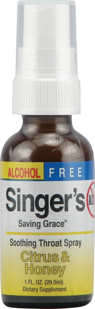 Singer's Saving Grace® Alcohol Free Citrus and Honey -- 1 fl oz (Жидкие унции) Herbs Etc.