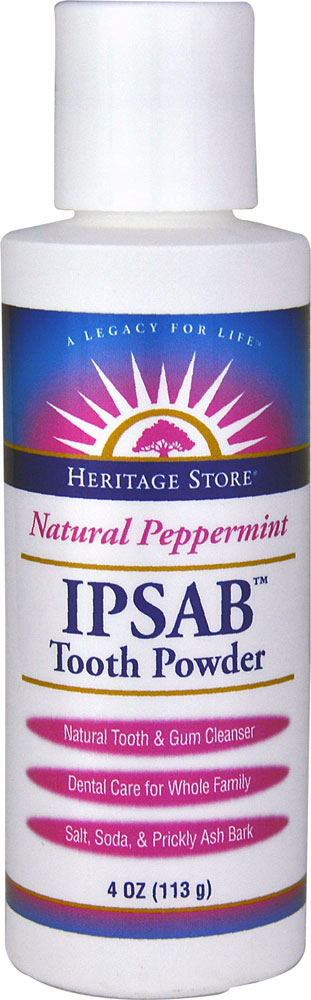 IPSAB Зубной порошок с мятой, 4 унции Heritage Store