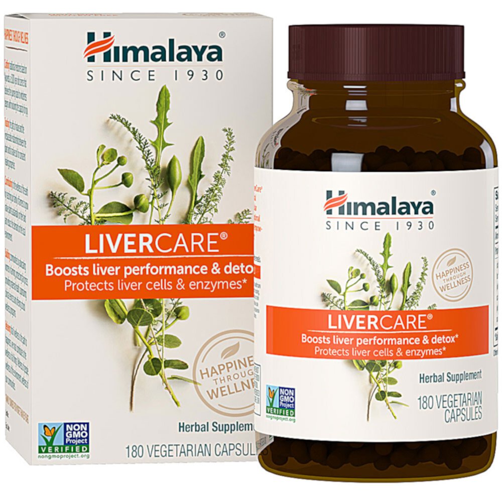 LiverCare® Herbal Supplement -- 180 вегетарианских капсул Himalaya