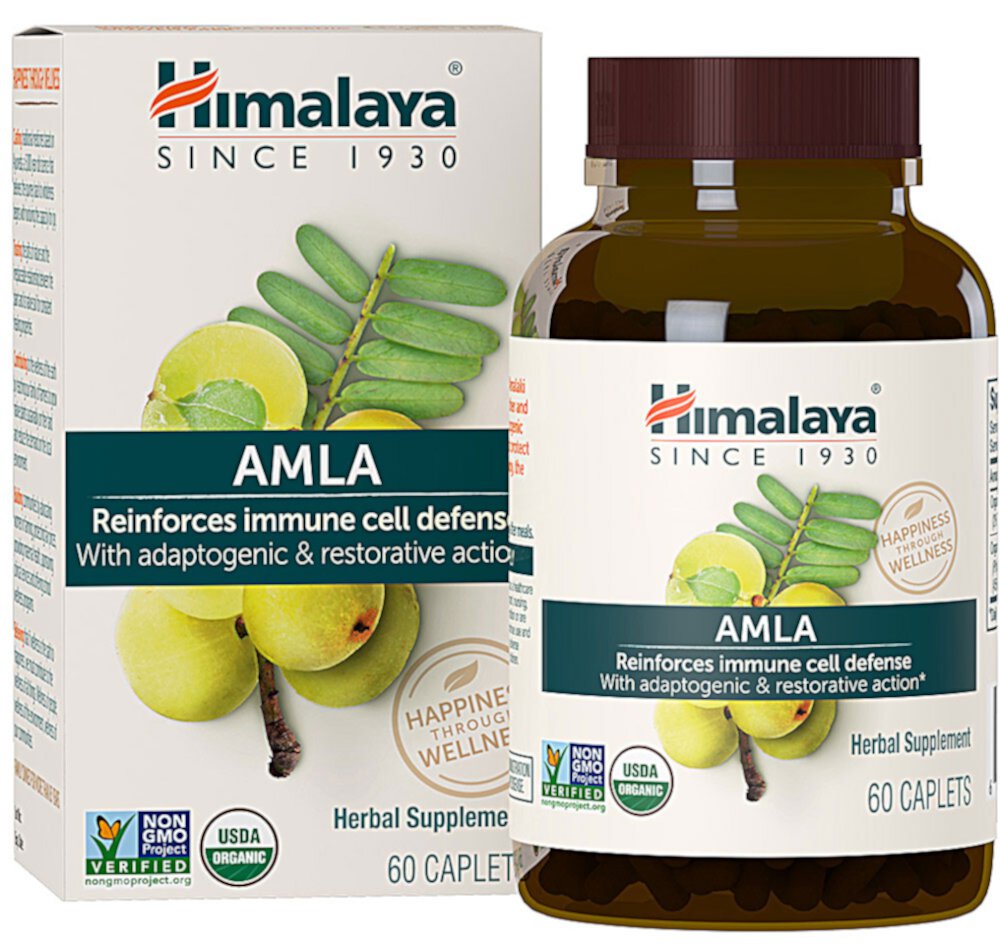 Organic Amla -- 60 Caplets Himalaya