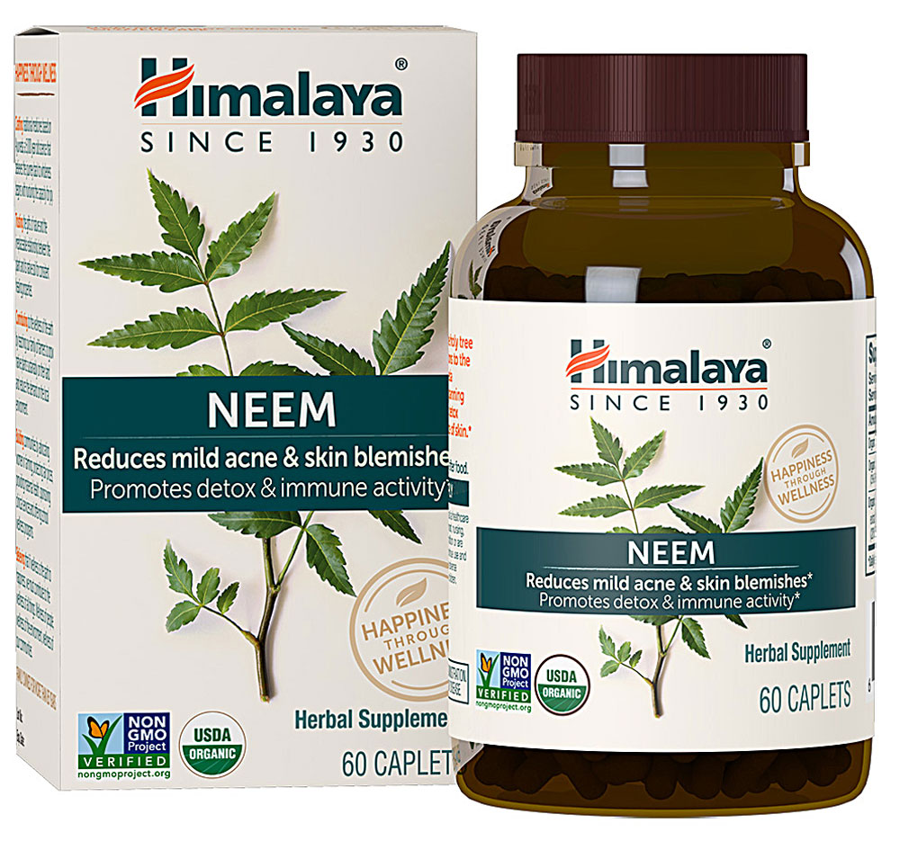 Organic Neem -- 60 Caplets Himalaya