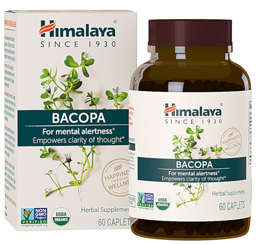 Organic Bacopa -- 60 Caplets Himalaya