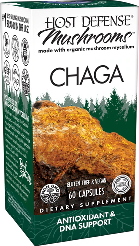 Mushrooms Organic Chaga Capsules (Капсулы) -- 60 Capsules Host Defense