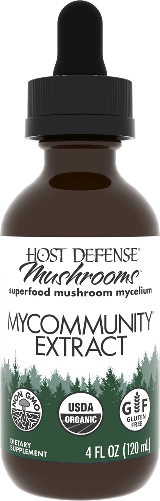 Mushrooms Organic MyCommunity Extract -- 4 fl oz (Жидкие унции) Host Defense