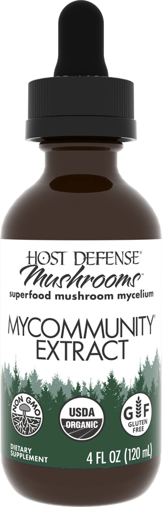 Экстракт Host Defense Mushrooms MyCommunity — 4 жидких унции Host Defense