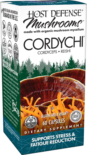 Органические грибы Host Defense CordyChi — 60 капсул Host Defense