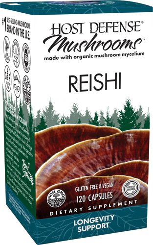 Mushrooms Organic Reishi Capsules (Капсулы) -- 120 Capsules Host Defense