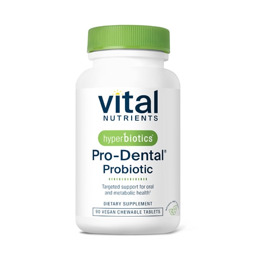 Hyperbiotics PRO-Dental Probiotic Natural Mint -- 3 billion CFU - 90 Chewable Tablets (Жевательные таблетки) Vital Nutrients