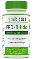 Hyperbiotics PRO-Bifido® Пробиотическая поддержка для людей старше 50 лет -- 60 таблеток с пролонгированным высвобождением Hyperbiotics