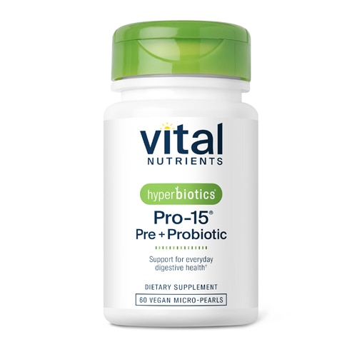 PRO-15 пробиотики — 5 миллиардов КОЕ — 60 капсул с контролем высвобождения Vital Nutrients