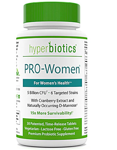 PRO-Women Probiotic -- 5 billion CFU - 30 Time Release Tablets Hyperbiotics