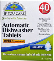 Таблетки для автоматической посудомоечной машины If You Care Free &amp; Ясно -- 40 таблеток If You Care