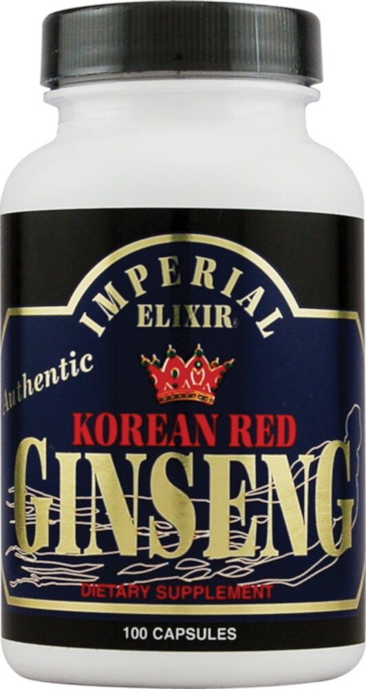 Корейский красный женьшень — 300 мг каждый — 100 капсул Imperial Elixir