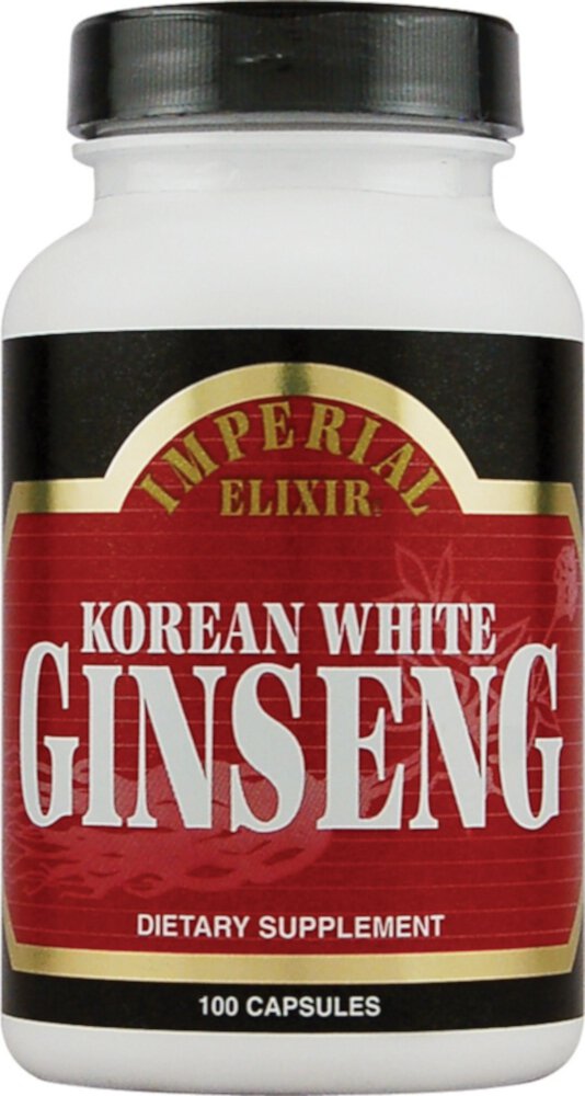 Корейский белый женьшень — 500 мг — 100 капсул Imperial Elixir