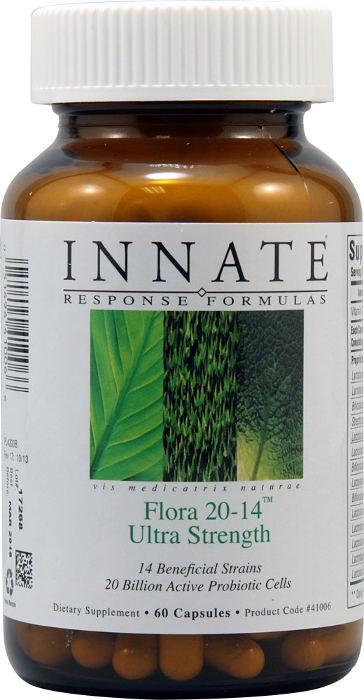 Innate Response Formulas Flora 20-14™ Ultra Strength — 20 миллиардов клеток — 60 капсул Innate