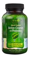 Aloe & Triphala Active-Cleanse and Probiotics™ -- 60 Liquid Softgels (Жидкие мягкие капсулы) Irwin Naturals