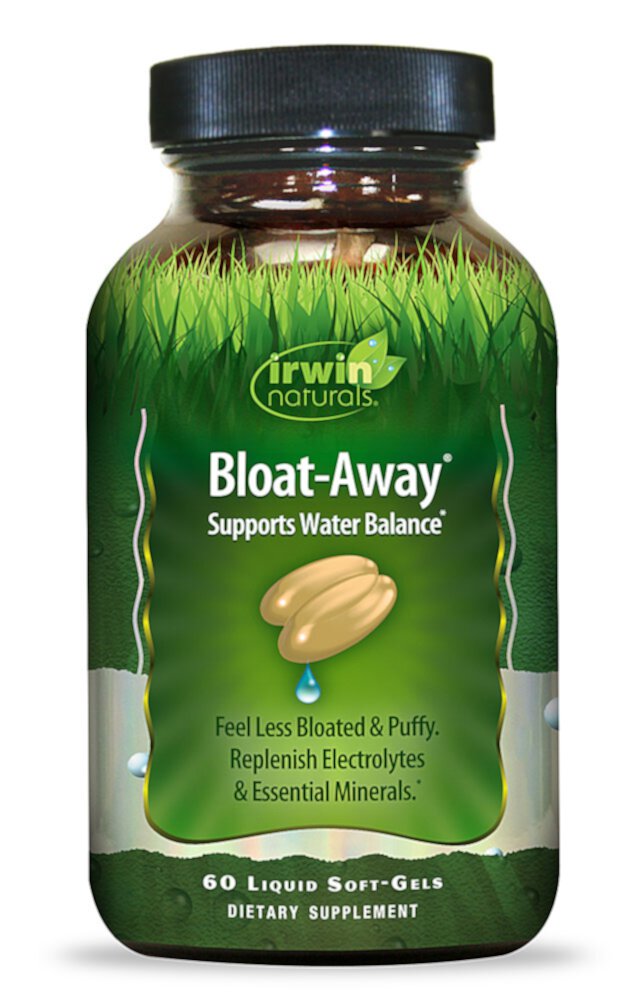 Bloat-Away™ - Диуретик для уменьшения водяного веса - 60 жидких капсул - Irwin Naturals Irwin Naturals