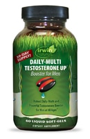 Daily Multi Testosterone Up Booster for Men -- 60 Liquid Softgels (Жидкие мягкие капсулы) Irwin Naturals