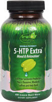 Irwin Naturals Double Potency 5-HTP Extra™ — 60 мягких капсул с жидкостью Irwin Naturals