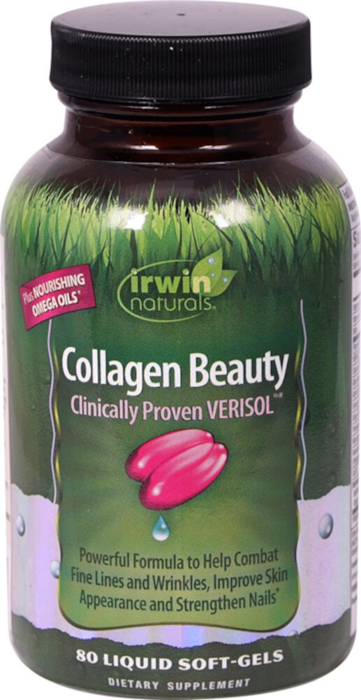 Irwin Naturals Collagen Beauty — 80 жидких мягких желатиновых капсул Irwin Naturals