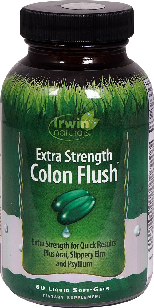 Extra Strength Colon Flush™ -- 60 Liquid Softgels (Жидкие мягкие капсулы) Irwin Naturals