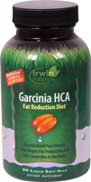 Garcinia HCA Fat Reduction Diet -- 90 Liquid Softgels (Жидкие мягкие капсулы) Irwin Naturals