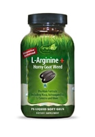 L-Arginine + Horny Goat Weed -- 75 Liquid Softgels (Жидкие мягкие капсулы) Irwin Naturals