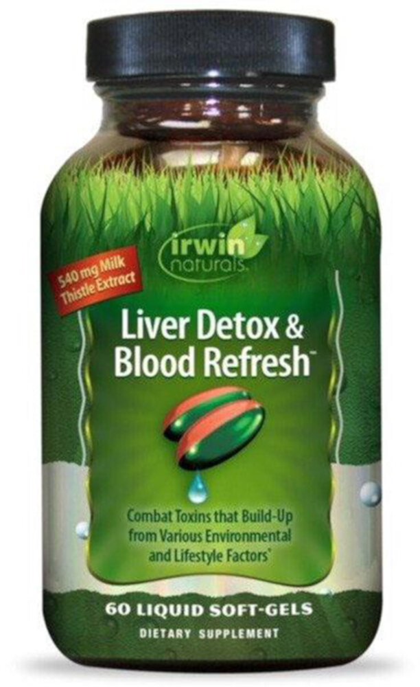 Liver Detox & Blood Refresh™ -- 60 Liquid Softgels (Жидкие мягкие капсулы) Irwin Naturals