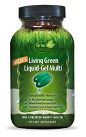 Living Green Liquid (Жидкость)-Gel (Гель) Multi™ For Men -- 90 Liquid Softgels (Жидкие мягкие капсулы) Irwin Naturals