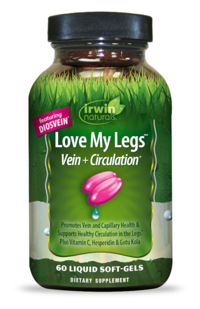 Love My Legs™ Вены и Циркуляция - 60 жидких капсул - Irwin Naturals Irwin Naturals