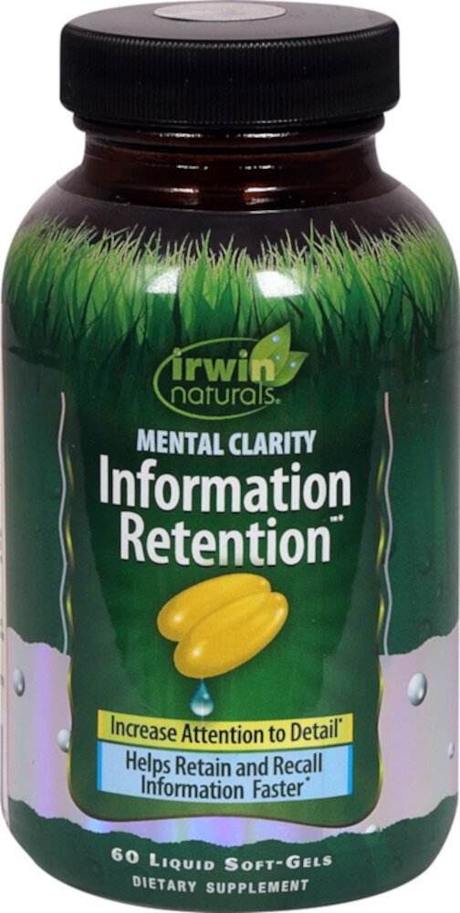 Mental Clarity Infomation Retenion™ -- 60 мягких капсул с жидкостью Irwin Naturals