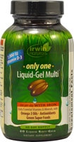 Only One Liquid (Жидкость)-Gel (Гель) Multi™ With Iron -- 60 Liquid Softgels (Жидкие мягкие капсулы) Irwin Naturals