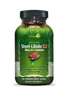 Next-Level Steel-Libido X2 -- 75 Liquid (Жидкость) Gel Capsules (Капсулы) Irwin Naturals