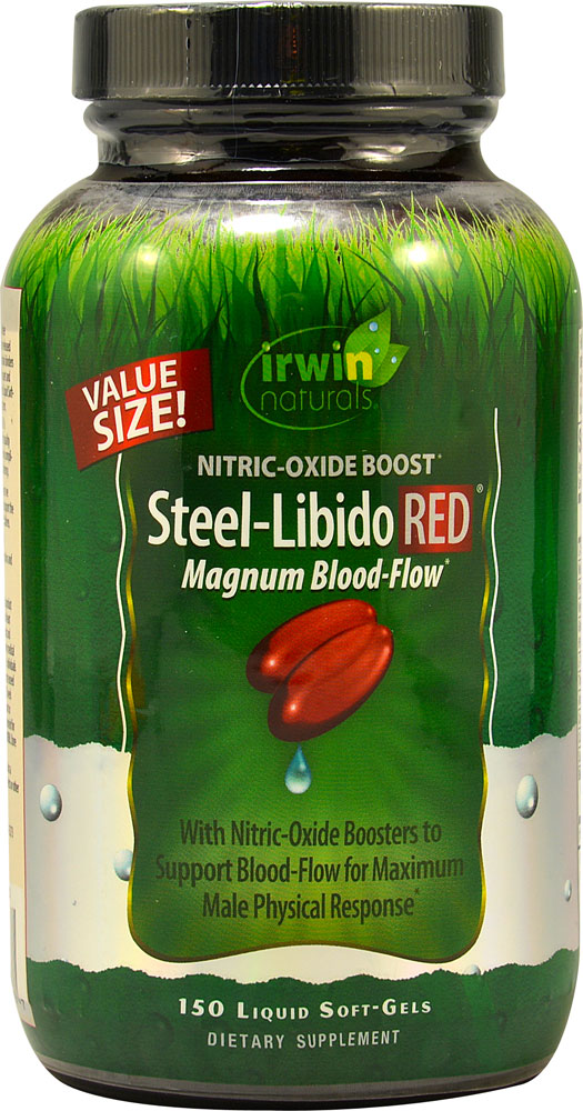 Steel-Libido RED -- 150 Liquid Softgels (Жидкие мягкие капсулы) Irwin Naturals